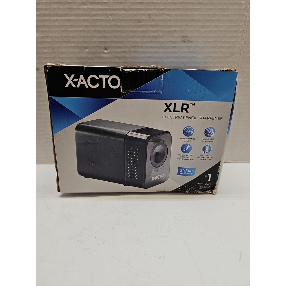 X-Acto XLR Office Electric Pencil Sharpener Charcoal Black 1818